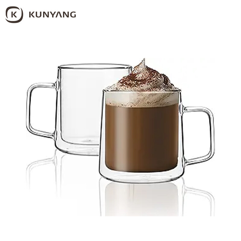 Double Wall Insulated Glass Cups