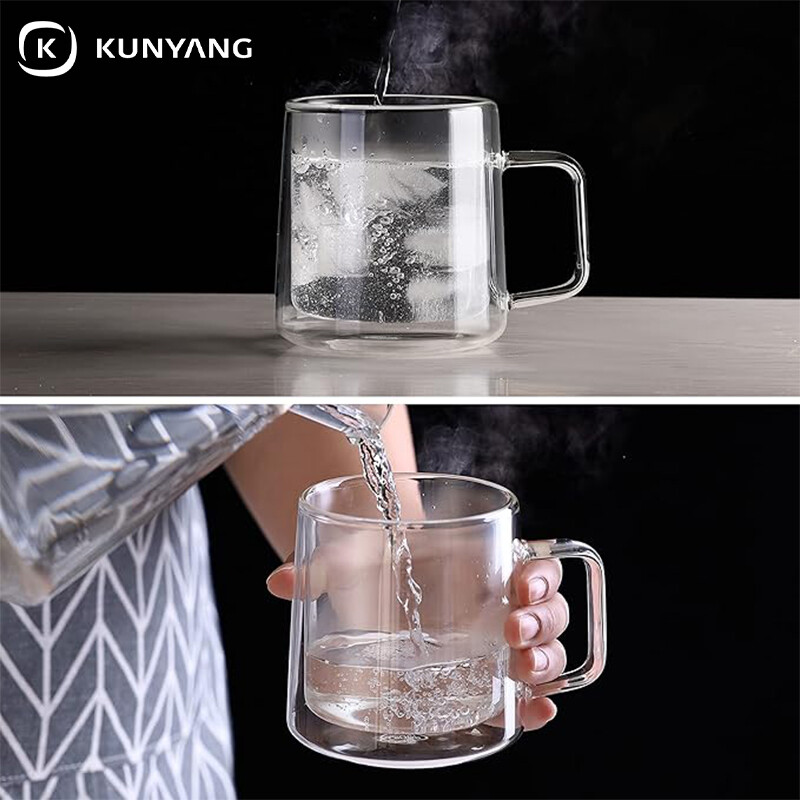 Double Wall Insulated Glass Cups