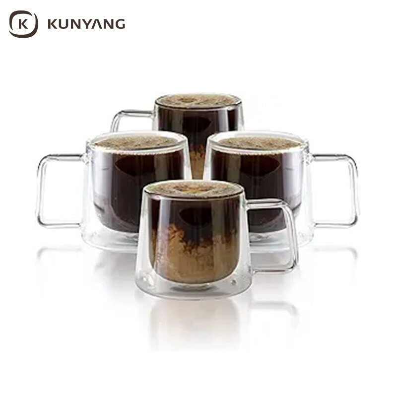 Double Wall Insulated Glass Cups