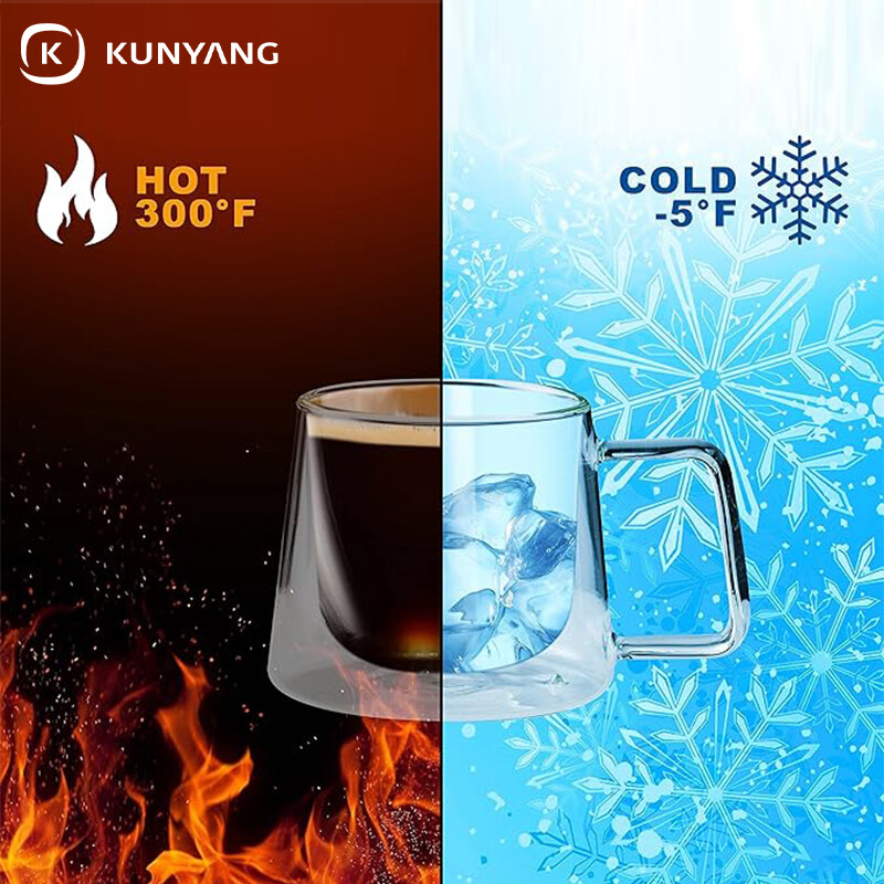 Double Wall Insulated Glass Cups