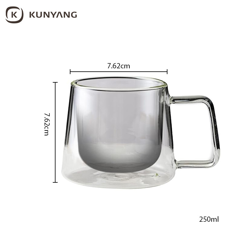 Double Wall Insulated Glass Cups