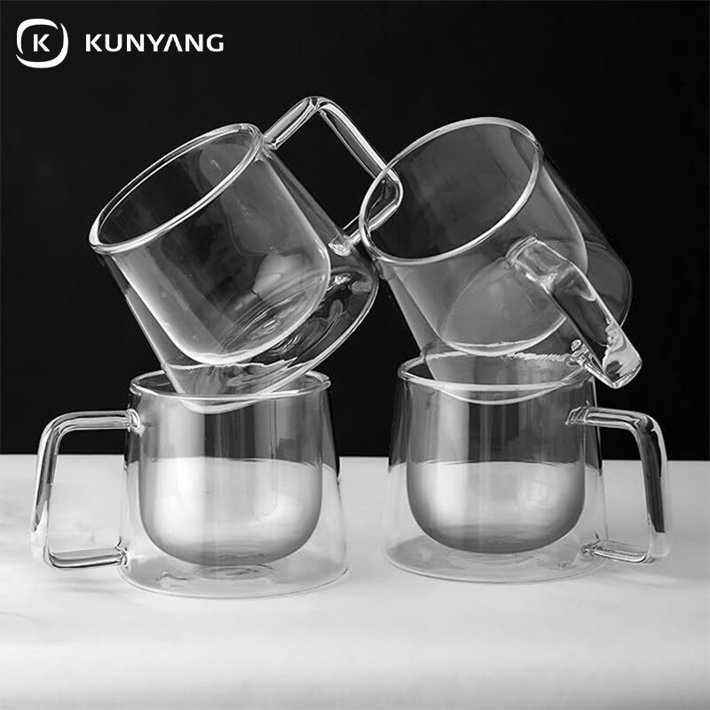Double Wall Insulated Glass Cups