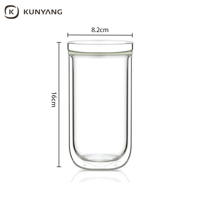 Double Wall Insulated Glass Cups
