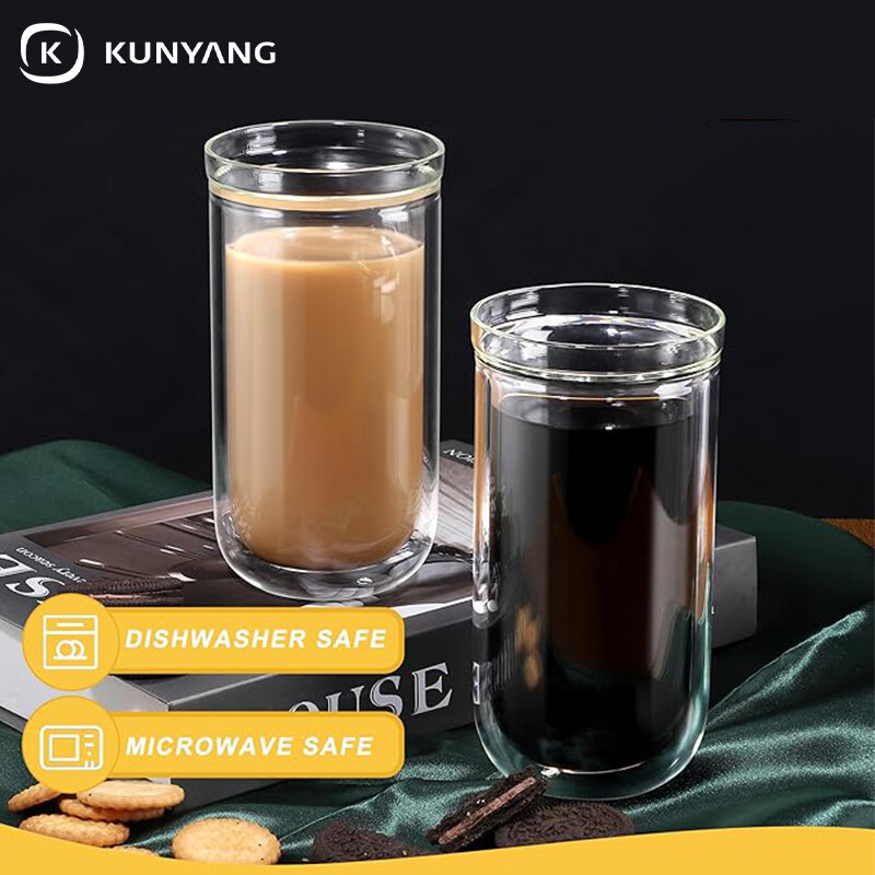 Double Wall Insulated Glass Cups