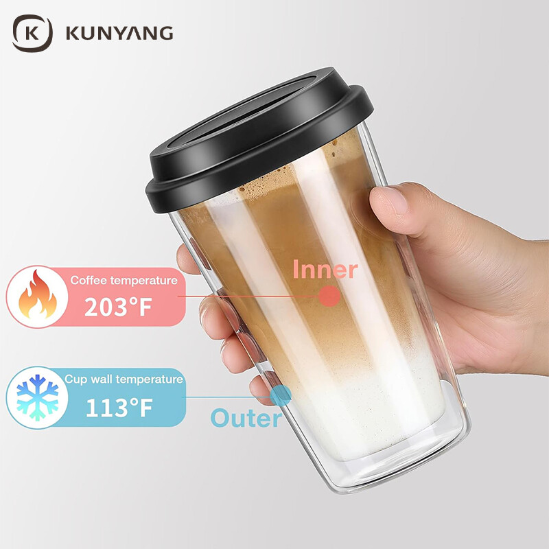 Double Wall Insulated Glass Cups