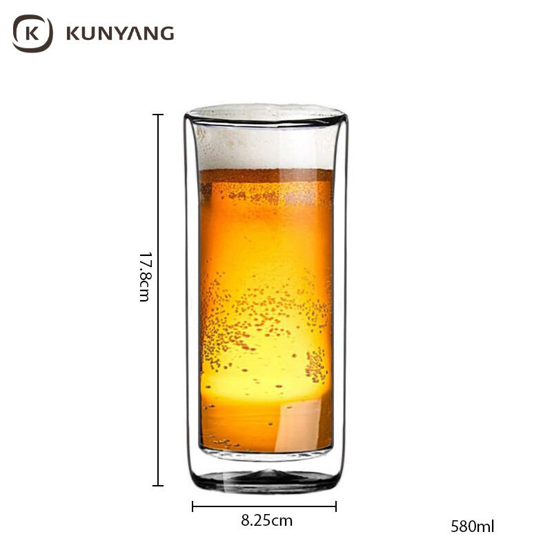 Double Wall Insulated Glass Cups