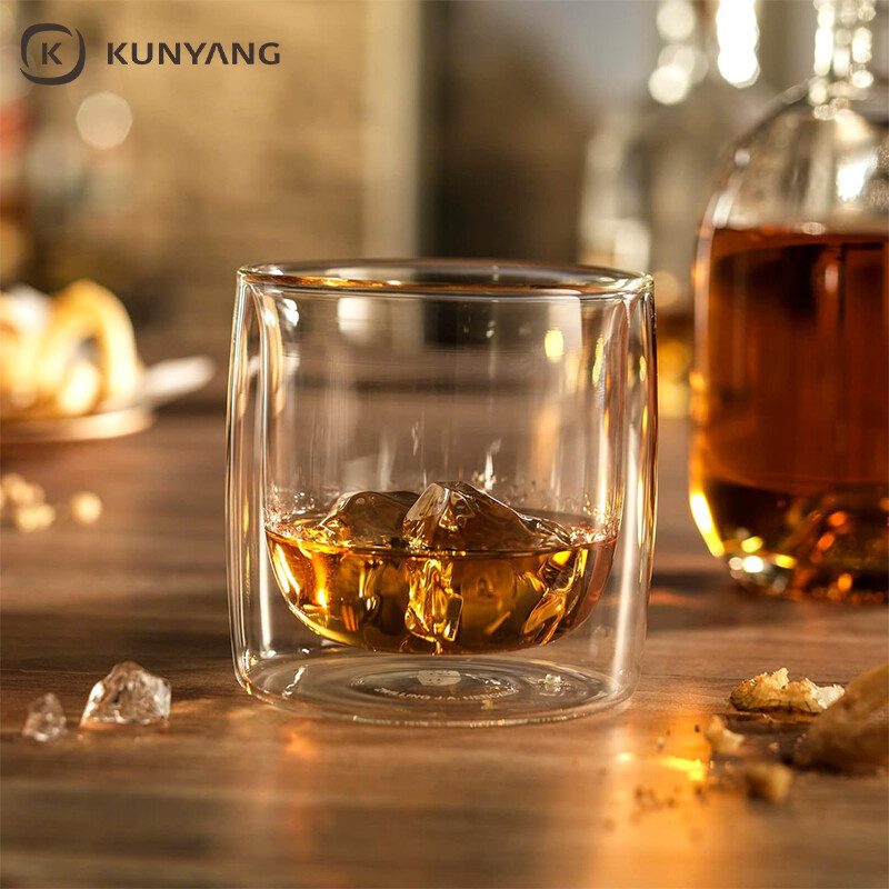 Double Wall Insulated Glass Cups