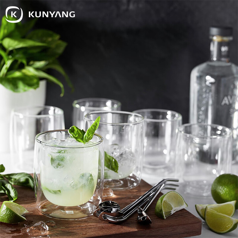 Double Wall Insulated Glass Cups