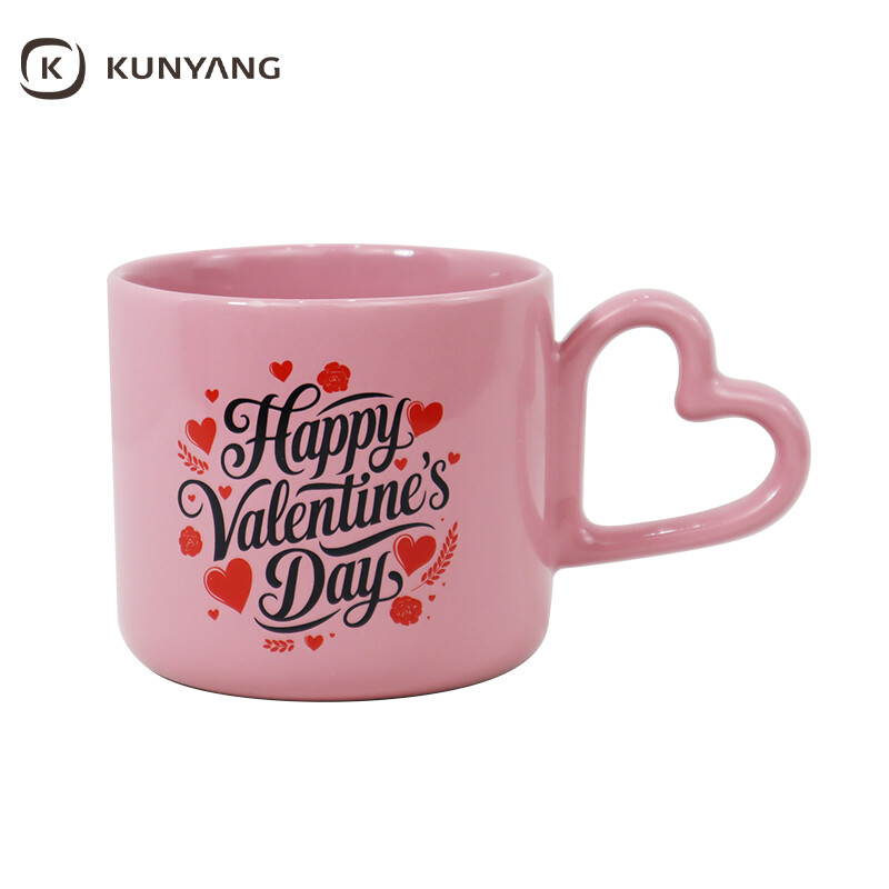 Heart Handle Ceramic Mug