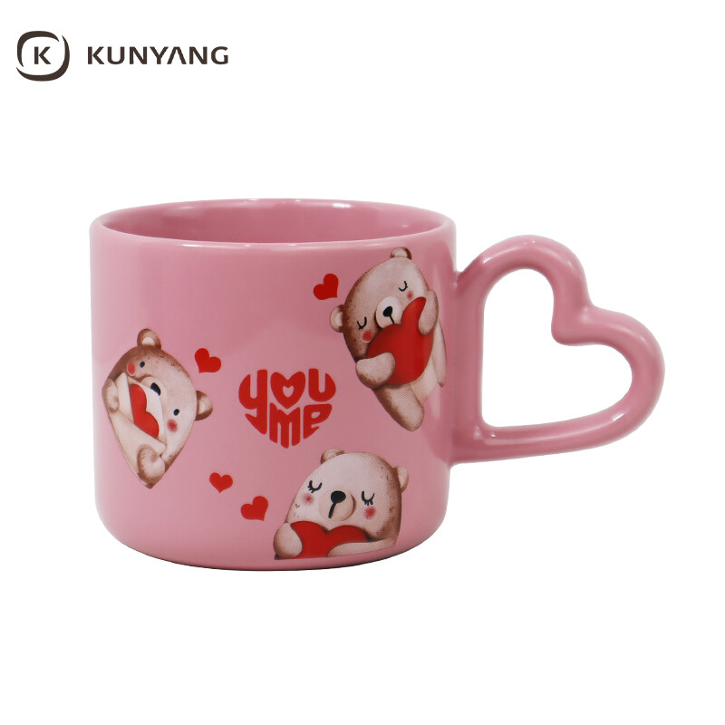 Heart Handle Ceramic Mug