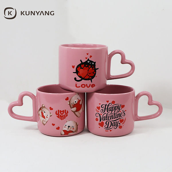 Heart Handle Ceramic Mug