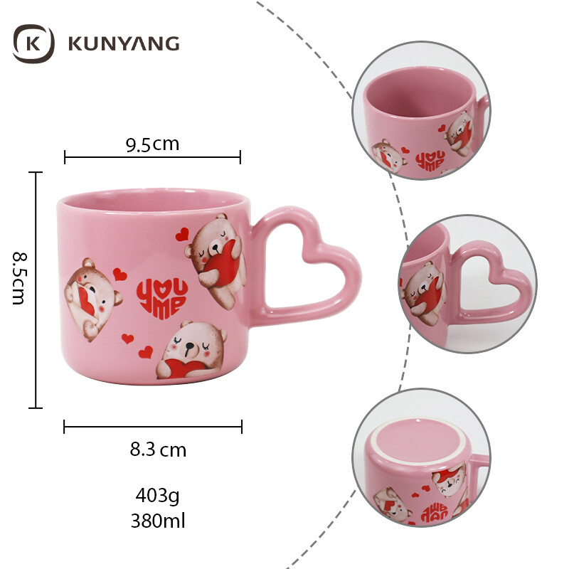 Heart Handle Ceramic Mug