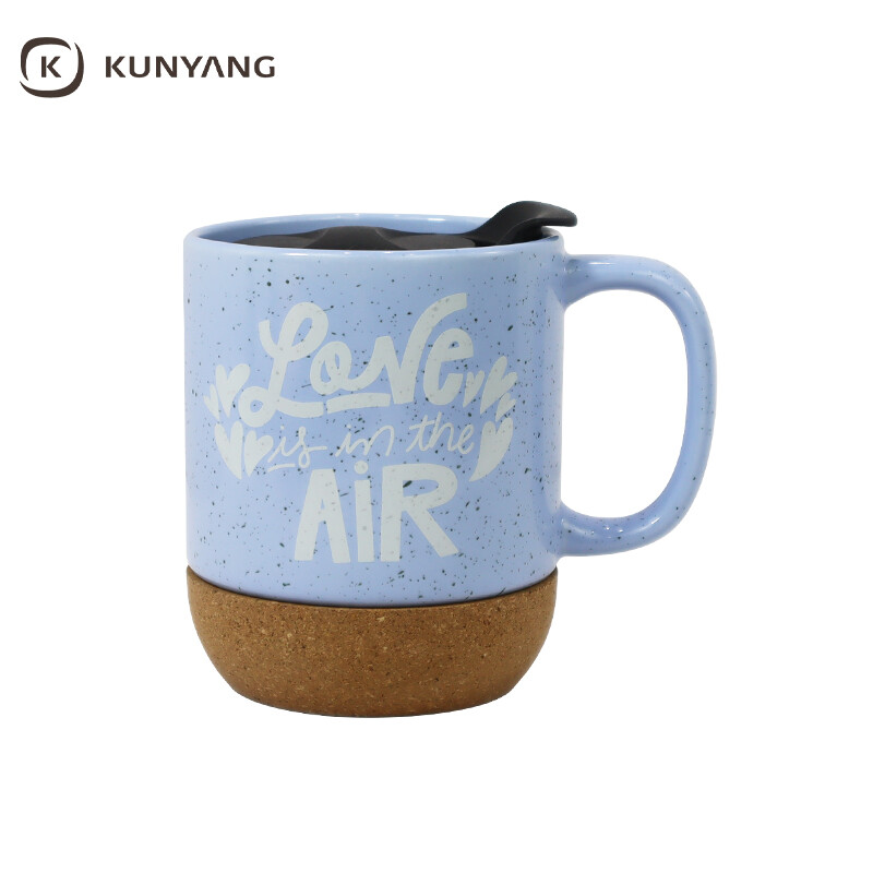 Wooden Bottom Ceramic Mug