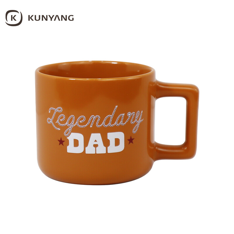 Square Handle Ceramic Mug