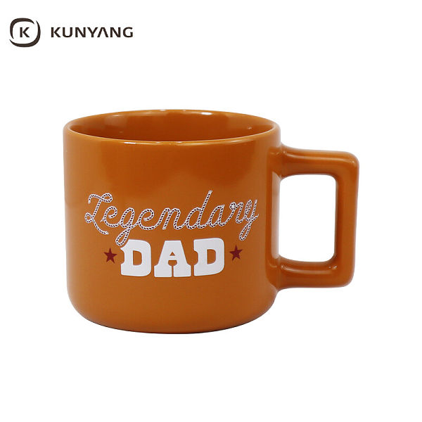 Square Handle Ceramic Mug