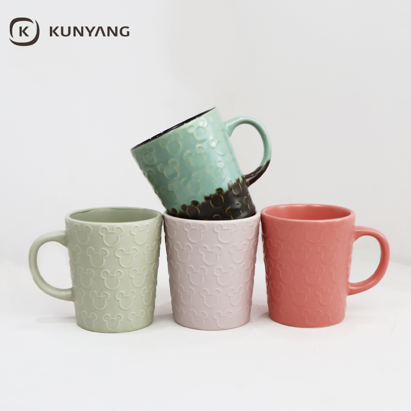 Embossed Ceramic Mug