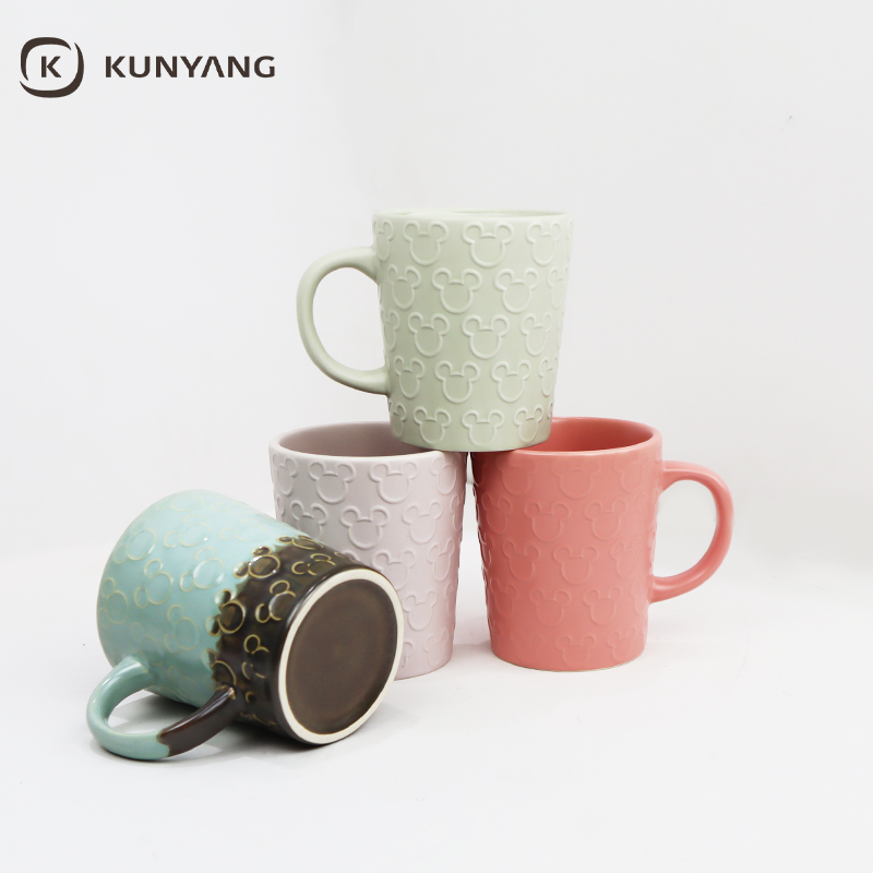 Embossed Ceramic Mug