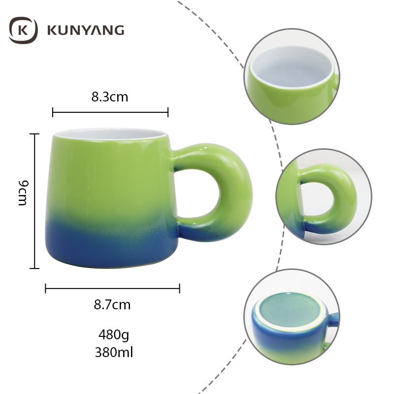 Spray Glazed Ceramic Mug