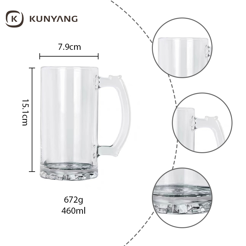 Sublimation Glass Beer Mug