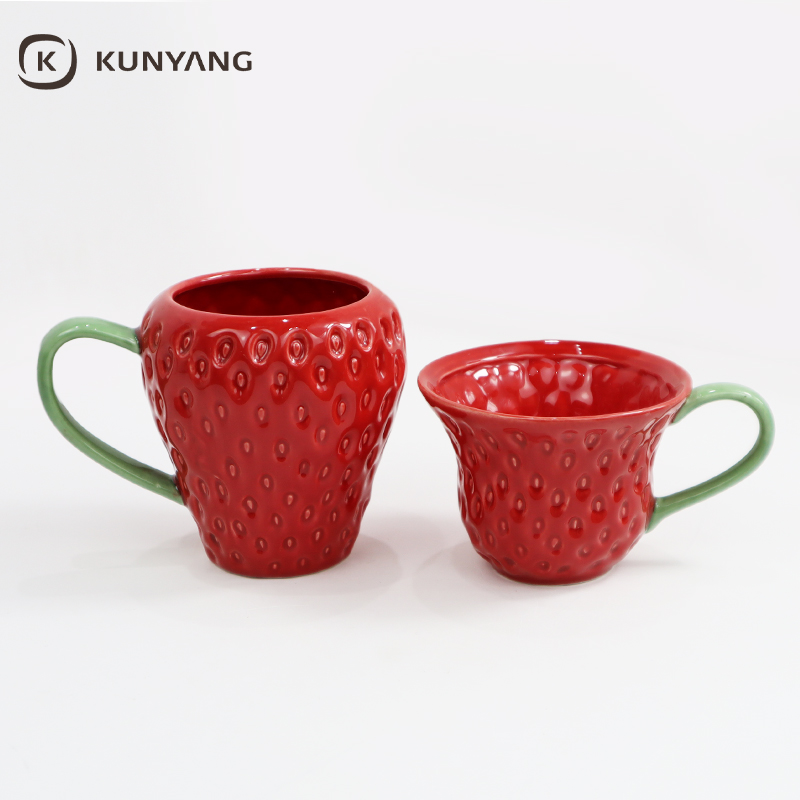 Embossed Ceramic Mug