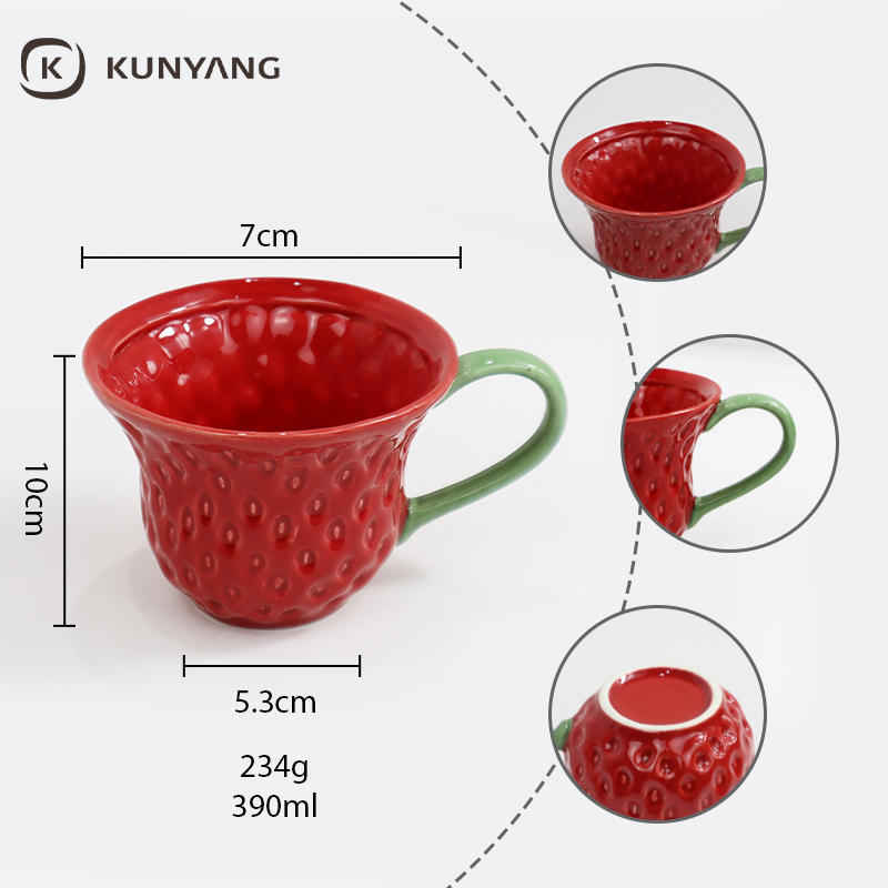 Embossed Ceramic Mug