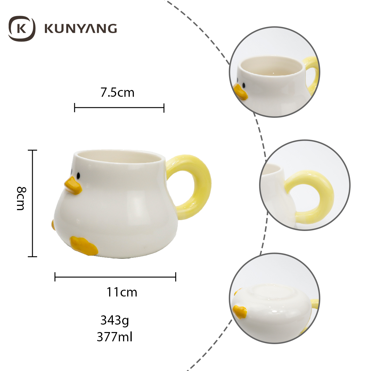 Special-shaped Ceramic Mug