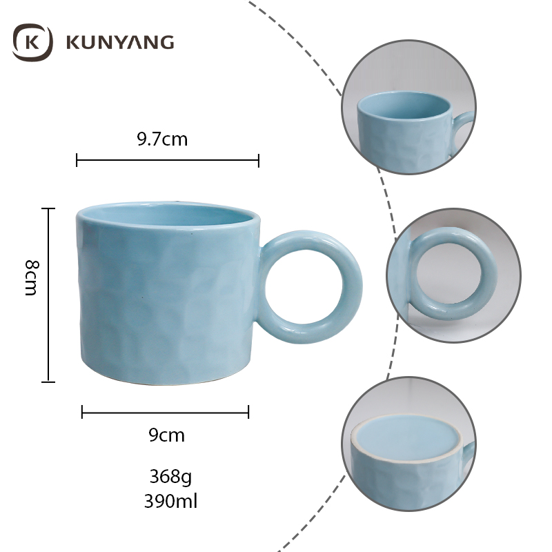 Embossed Ceramic Mug