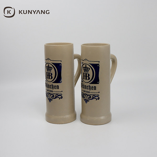 Embossed Ceramic Beer Mug
