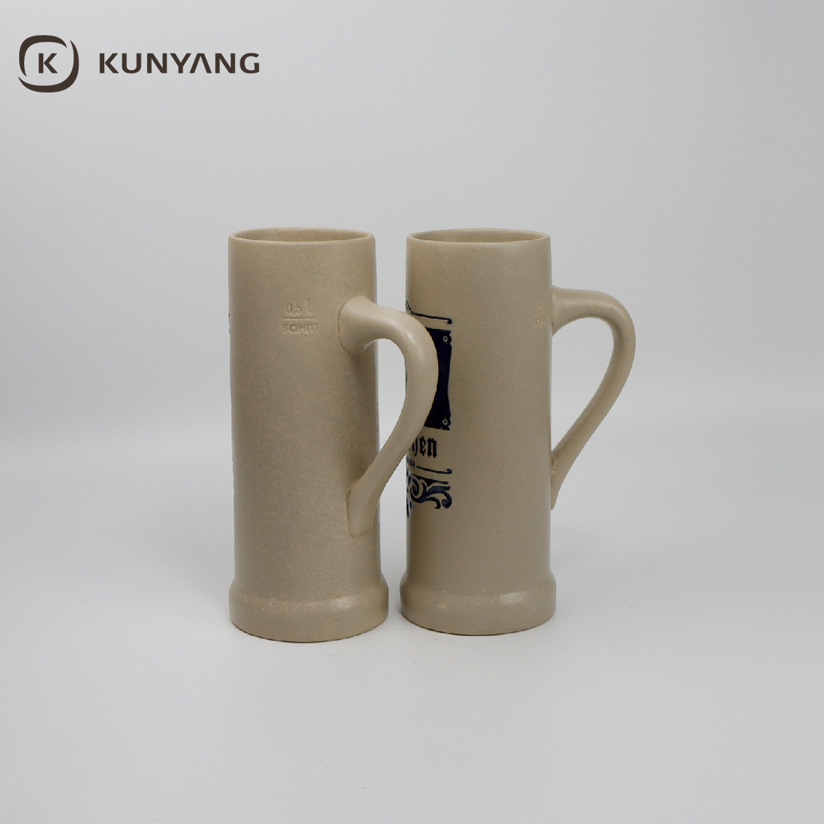  Embossed Ceramic Beer Mug
