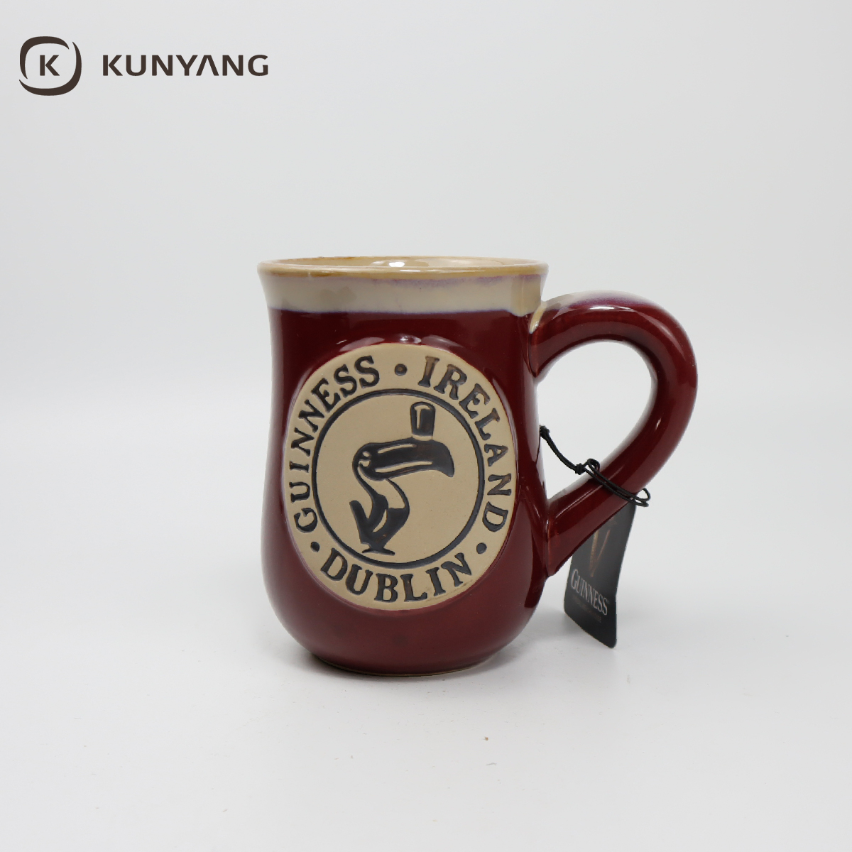  Embossed Ceramic Beer Mug