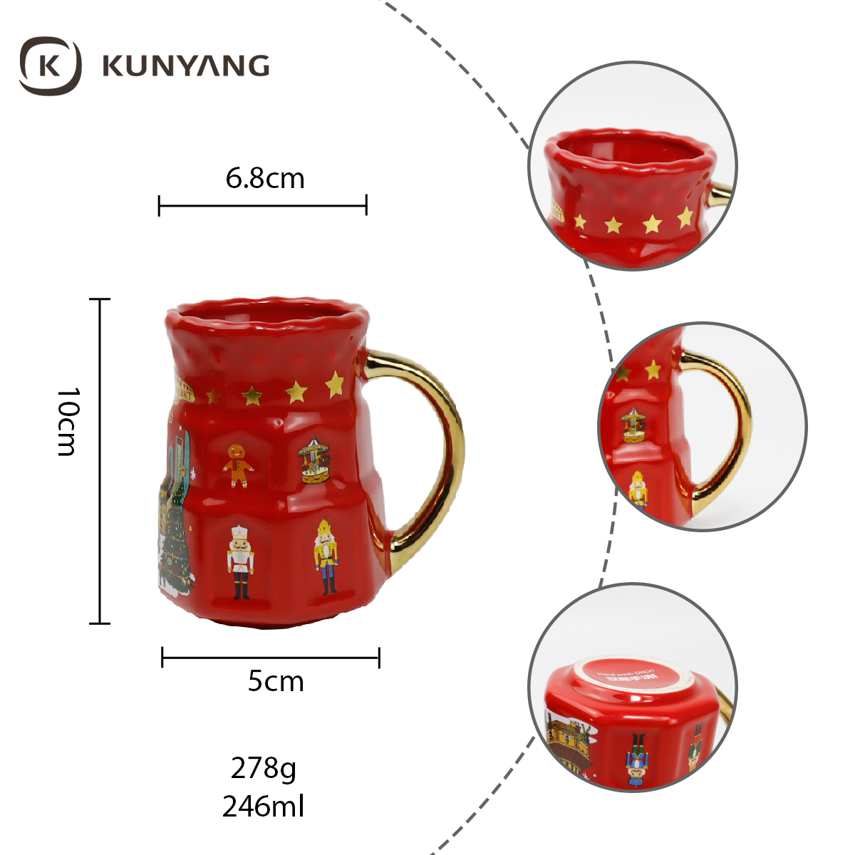 Special-shaped Ceramic Mug