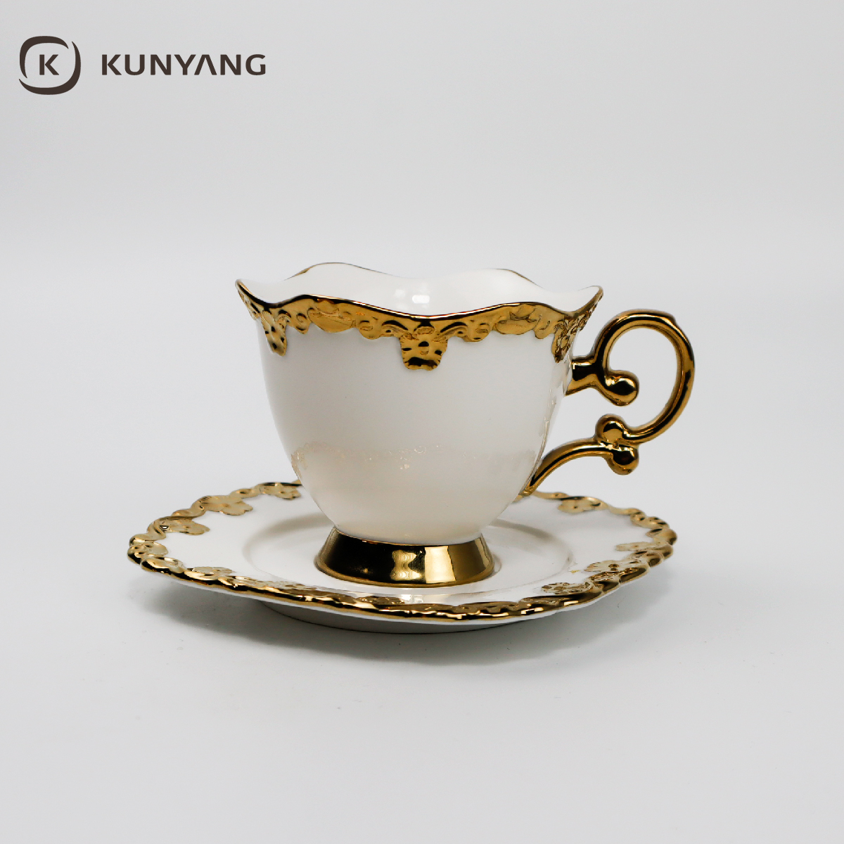 Ceramic Cup and Saucer Set