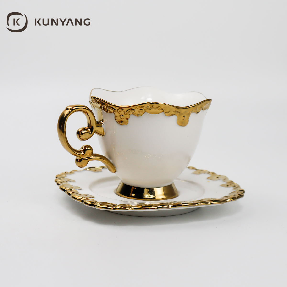 Ceramic Cup and Saucer Set