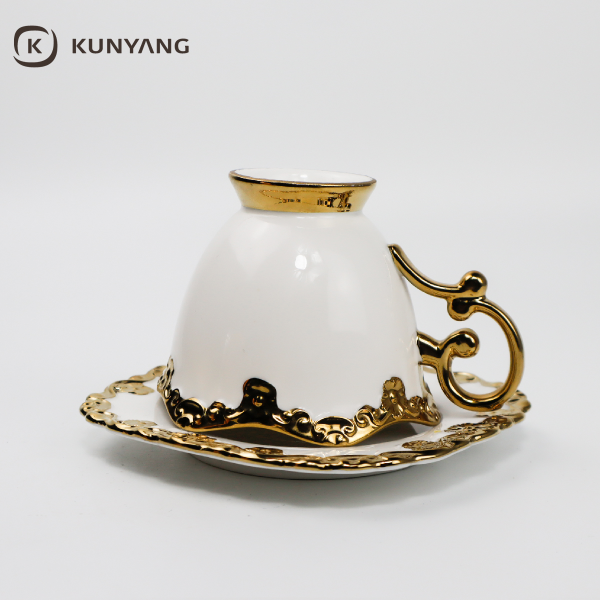 Ceramic Cup and Saucer Set