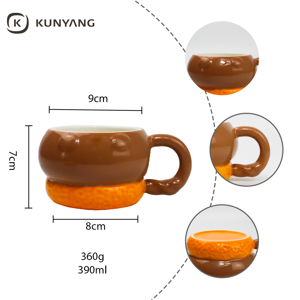 Special-shaped Ceramic Mug