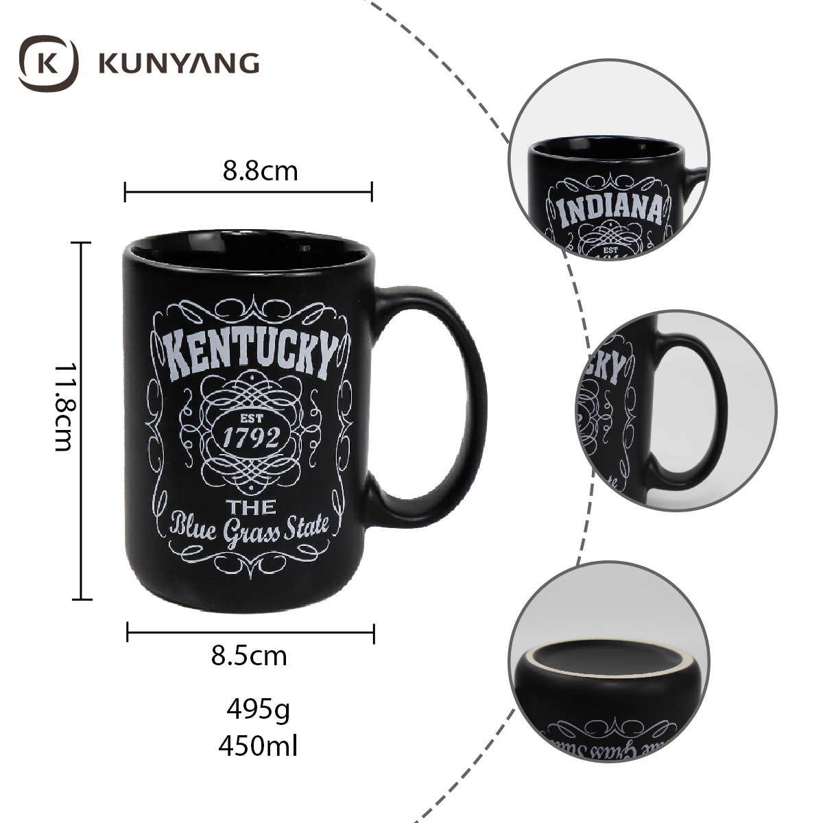 Straight Ceramic Mug