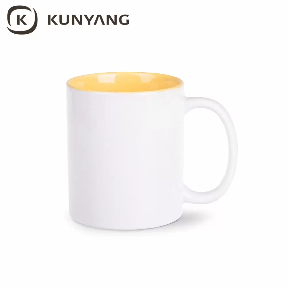 11oz Two-Tone Color Mug yellow