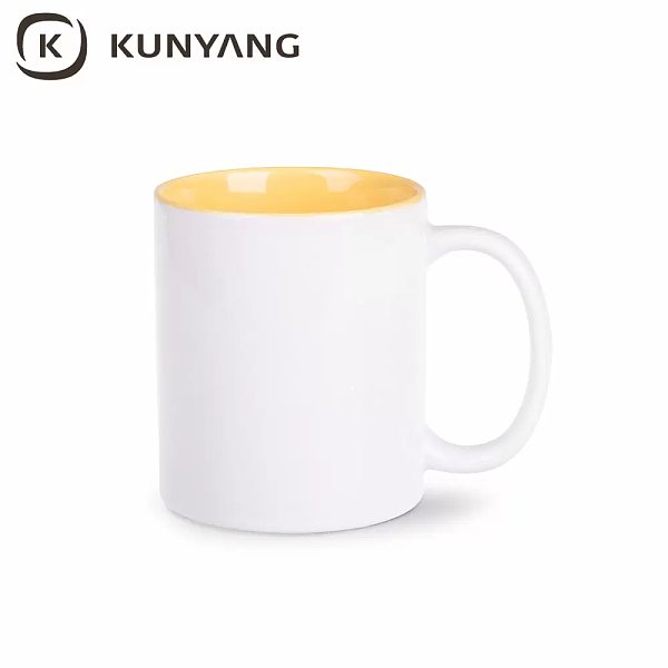 11oz Two-Tone Color Mug yellow