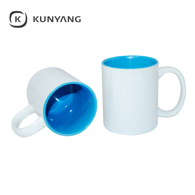 11oz Two-Tone Color Mug Light Blue