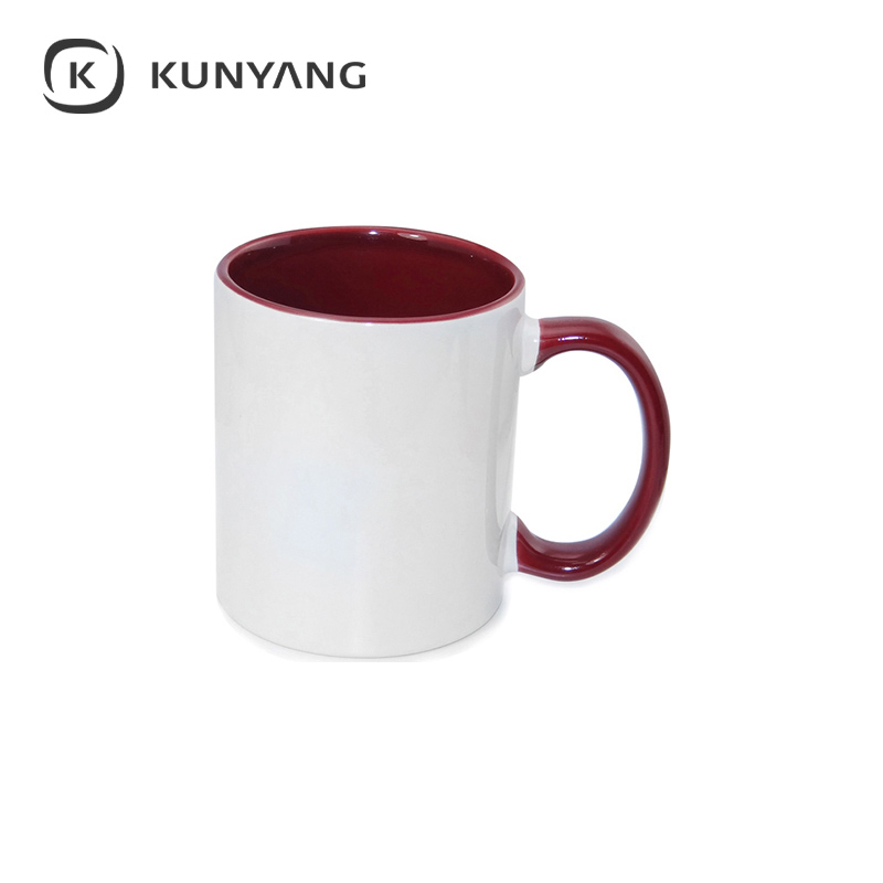 11oz Two-Tone Color Mug Maroon