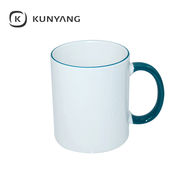 11oz Rim Handle Mug Green