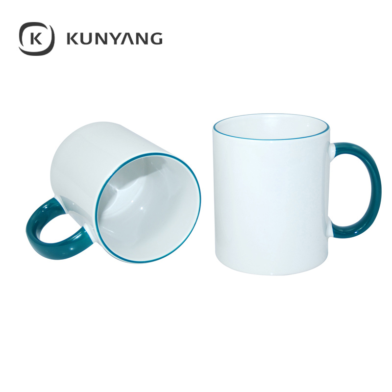 11oz Rim Handle Mug Green
