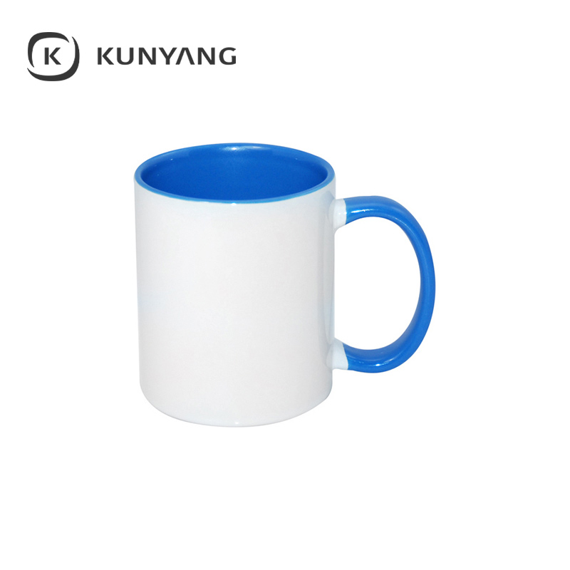 11oz Lnner/Handle Color Mug Light Blue