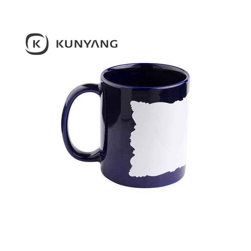 11oz Full Color Mug with white patch Blue