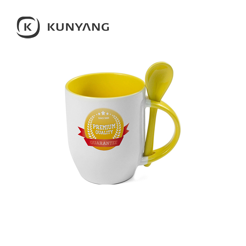 11oz Color Spoon Mug Yellow