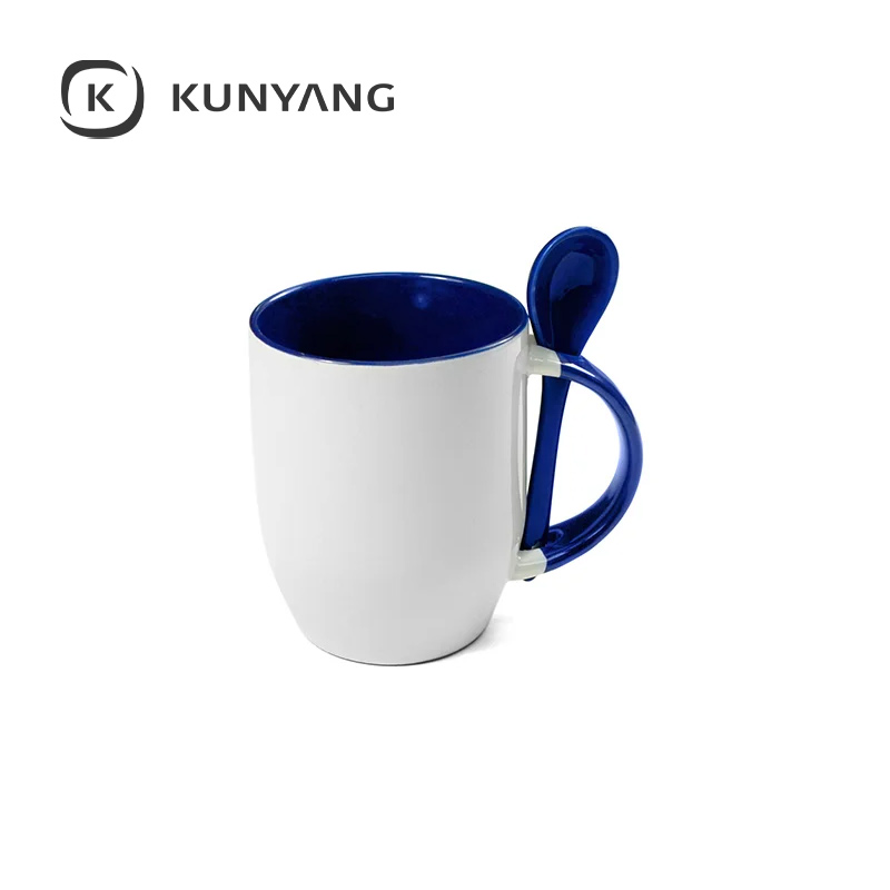 11oz Color Spoon Mug Blue