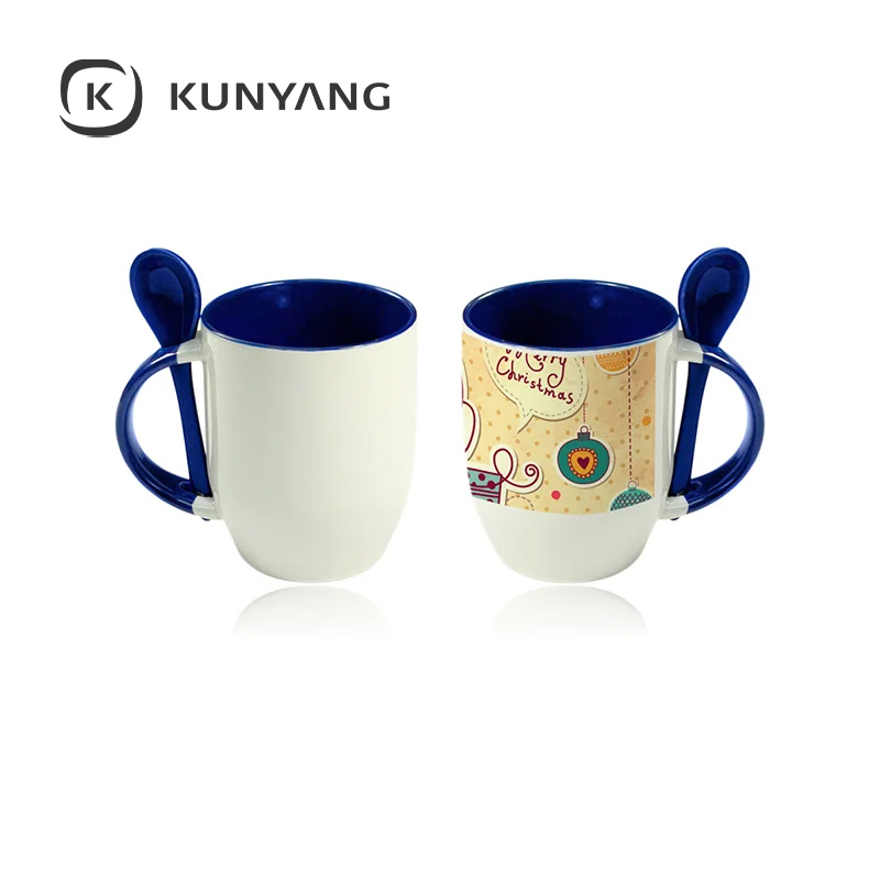 11oz Color Spoon Mug Blue