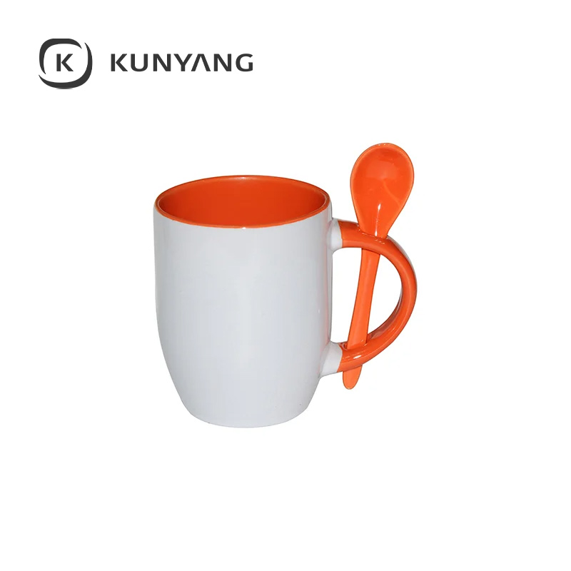 11oz Color Spoon Mug Orange
