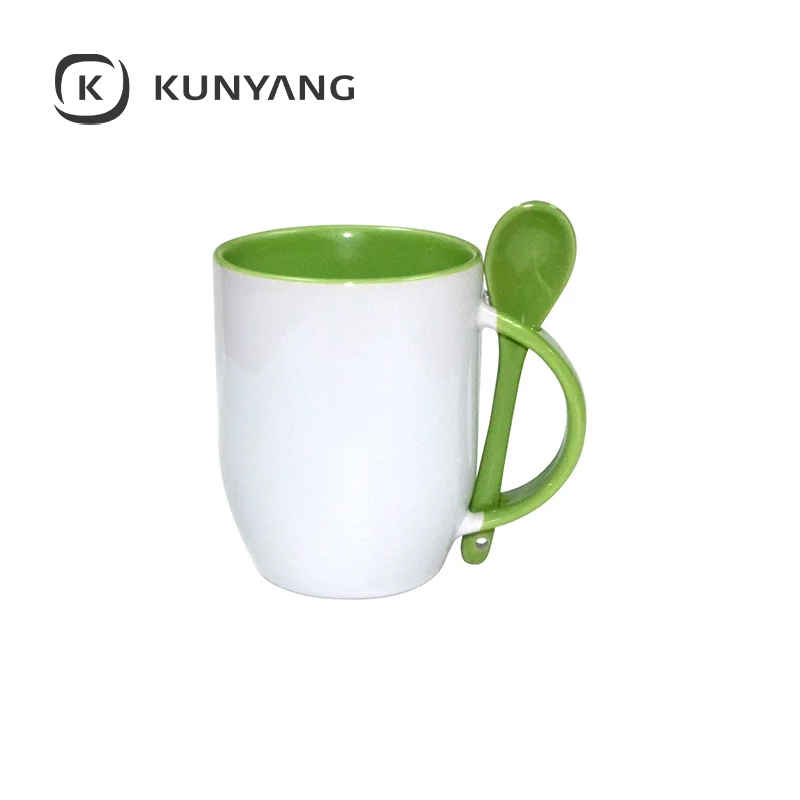 11oz Color Spoon Mug Light Green