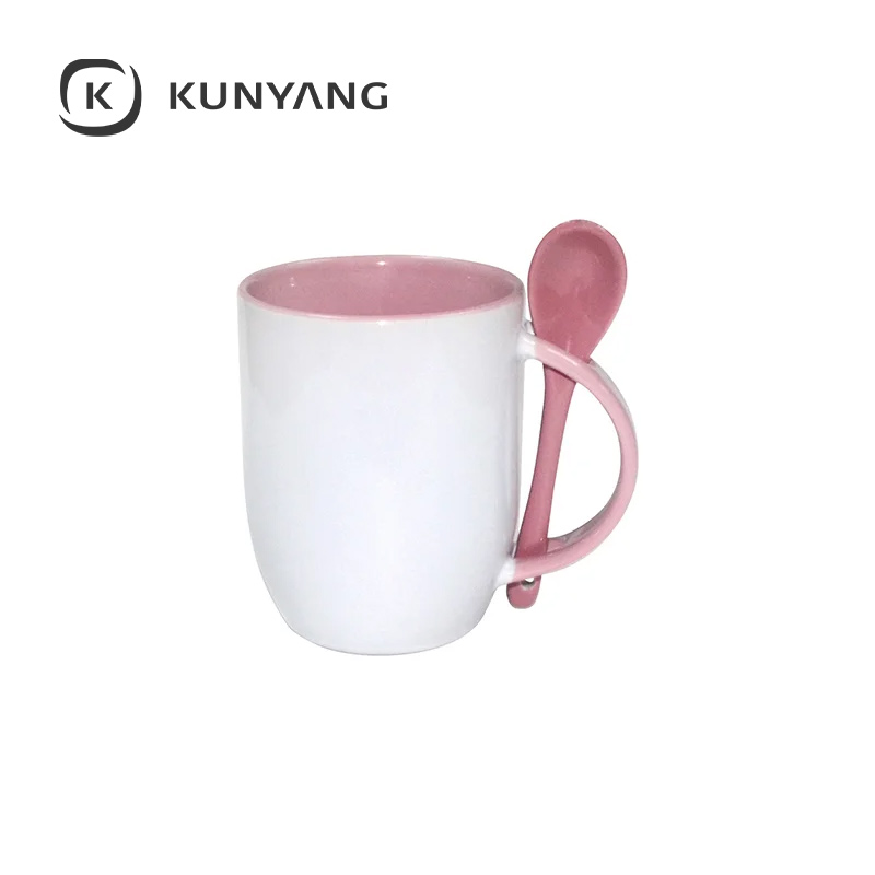 11oz Color Spoon Mug Pink
